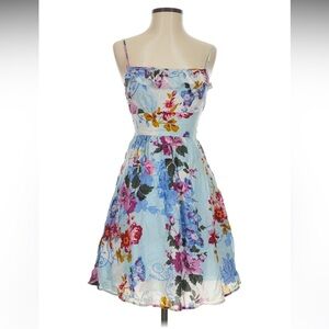 Vintage Y2K cotton floral midi dress fire Los Angeles